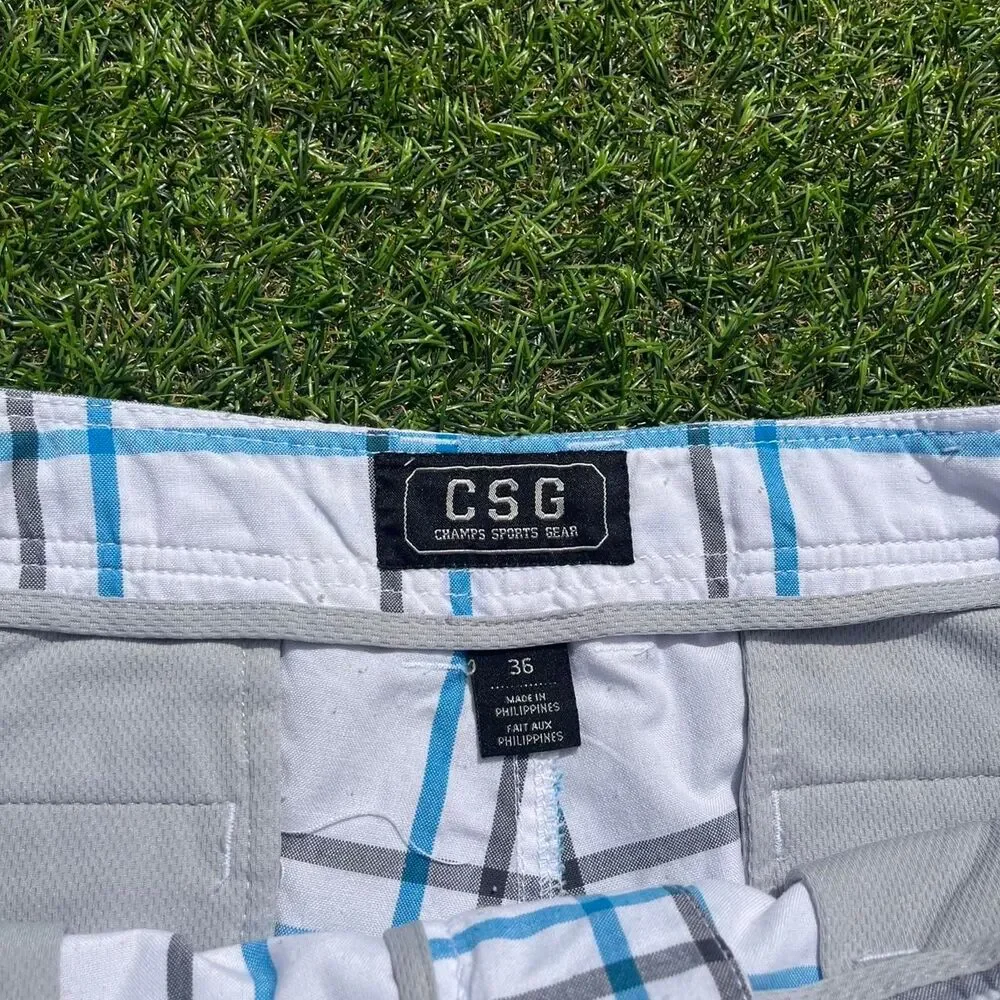 Unbranded Men's White and Blue Shorts